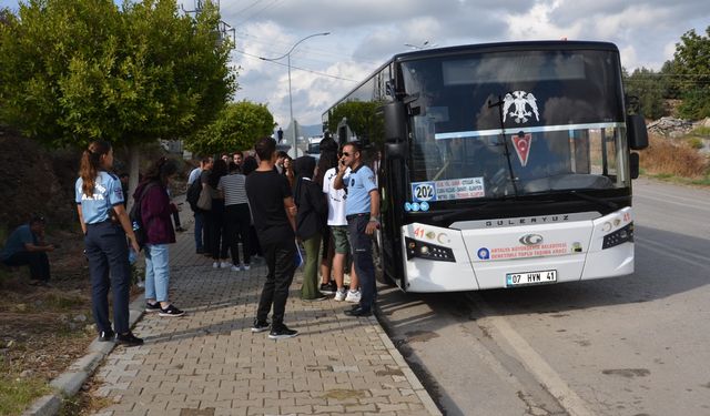 Alanya'da otobüsler denetlendi