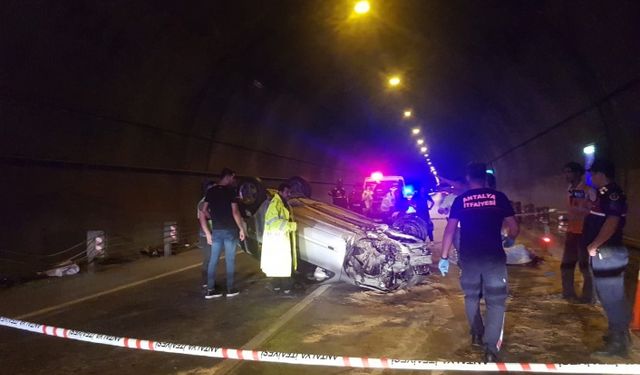 Alanya’da tünellerde feci kaza: 2 kişi öldü