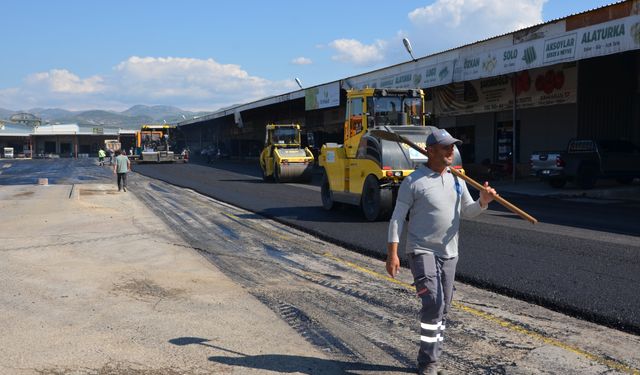 Alanya Payallar Hali’ne sıcak asfalt