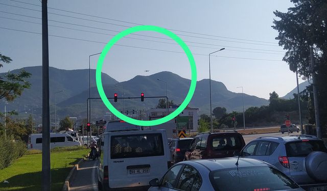 Alanya'da drone destekli trafik uygulaması