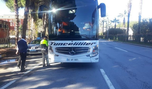 Alanya’da denetimde 9 araç trafikten men