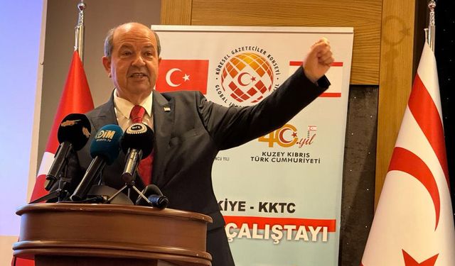 KGK çalıştayında Ersin Tatar, KKTC’de yabancıya kısıtlama sinyali verdi