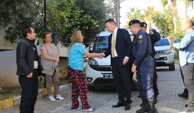 Alanya'da yıkılan binada inceleme yapıldı