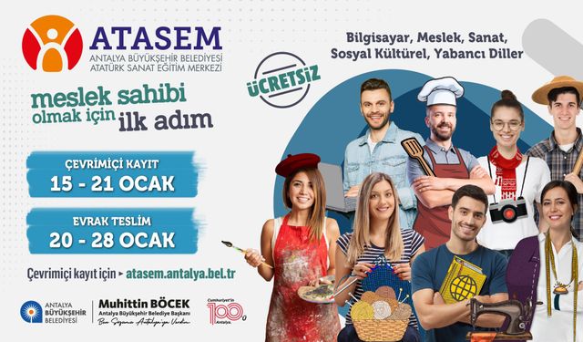 ATASEM'de ikinci dönem kayıtları başladı