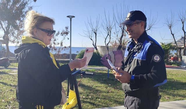 Alanya'da Scooter sürücüleri bilgilendirildi