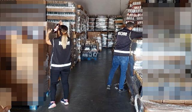 Antalya'da sahte alkol operasyonu! 14 gözaltı