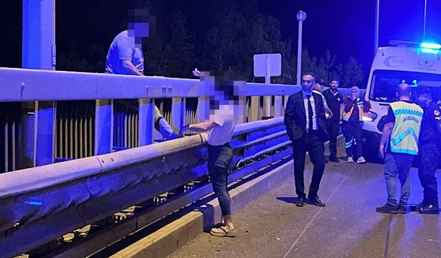 Anadolu Otoyolu’nda intihar girişimi