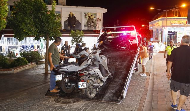 Alanya’da motosiklet denetimi