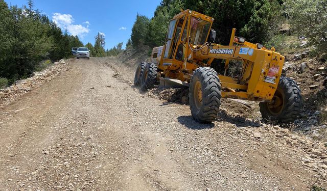 Büyükşehirden yayla yollarına bakım