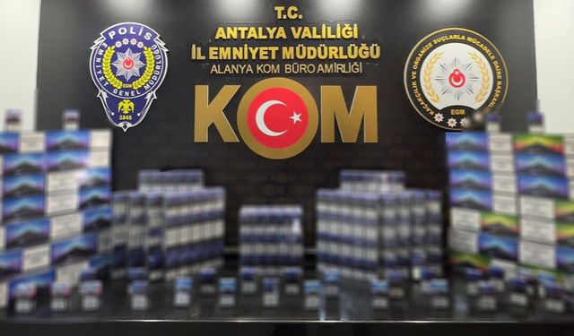 Alanya ve Serik'te kaçakçılıkla mücadelede operasyon: 3 gözaltı