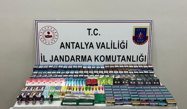 Manavgat’ta kaçak sigara ve tütün mamulü ele geçirildi