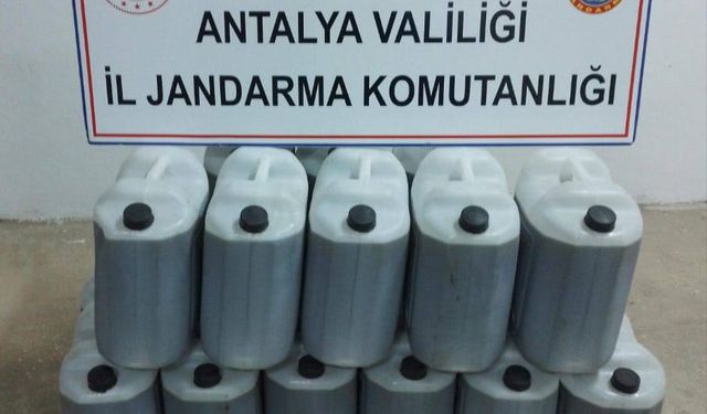 Gazipaşa'da 6 bin litre sahte zeytinyağı ele geçirildi