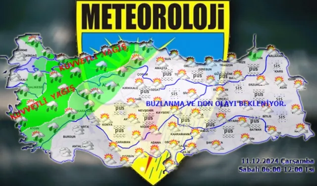 Meteoroloji kuvvetli yağış için hangi illeri uyardı?