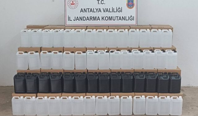 Gazipaşa'da kaçak alkol operasyonu: 1 gözaltı