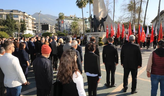 Alanya’da 18 Mart Çanakkale Zaferi ve Şehitleri Anma töreni gerçekleşti