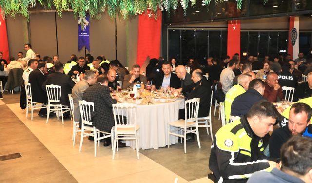 Alanya'da polisler iftarda buluştu