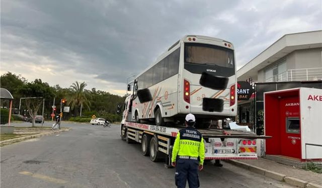 Alanya'da korsan sürücüye 46 bin TL ceza ve trafikten men
