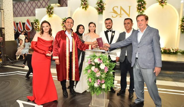 Alanya’da Sude ve Nuri Efe’nin görkemli düğün töreni