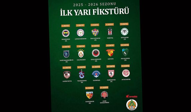 Süper Lig'de fikstür çekildi! İşte Alanyaspor'un ilk maçı deplasmanda Fenerbahçe ile olacak.