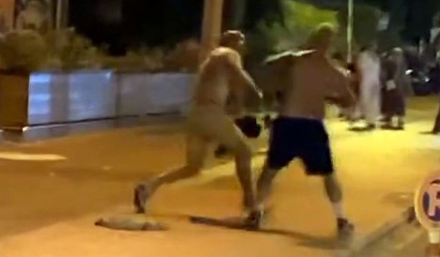 Alanya'da Rusların tekme ve yumruklu kavga