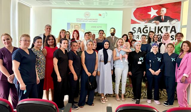 Kemer Devlet Hastanesi'nde Emzirme Haftası kutlandı