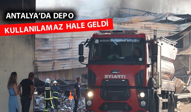 Otel ekipmanlarının satıldığı iş yerinin deposunda yangın paniği