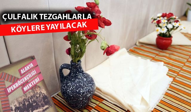 Kırsal bölgelere 'çulfalık' kurulacak, kadınlar ipek dokuyacak