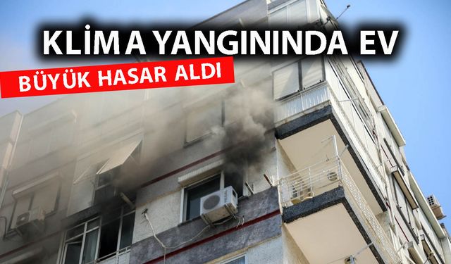 Antalya'da ev yangını: 1 kişi  yaralı