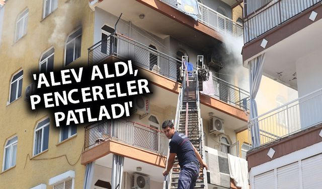 Antalya'da dairede çıkan yangını itfaiye söndürdü