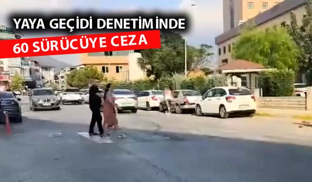 Alanya'da sürücüler dikkat! Yaya geçitlerinde denetim