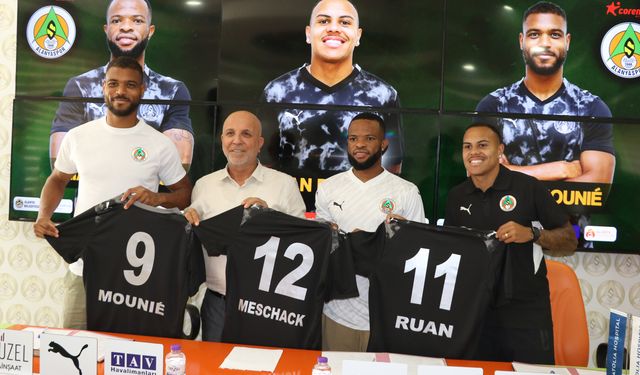 Alanyaspor'dan 3 yeni transfer