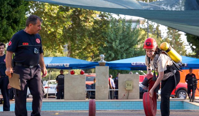 İtfaiye adayları zorlu parkurlarda ter döküyor