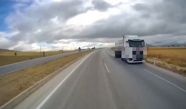 Ters yönde seyreden tanker şoförüne 9 bin 267 lira ceza