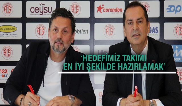 Antalyaspor'da Erol Bulut ile 2 yıllık sözleşme imzalandı