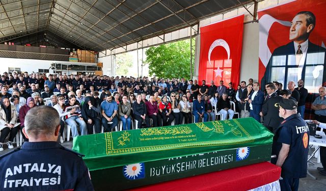 Antalya itfaiye teşkilatının acı günü