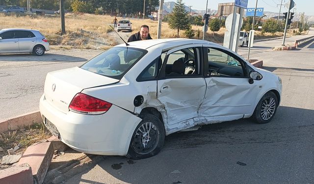 14 yaşındaki sürücü kaza yaptı: 1 yaralı