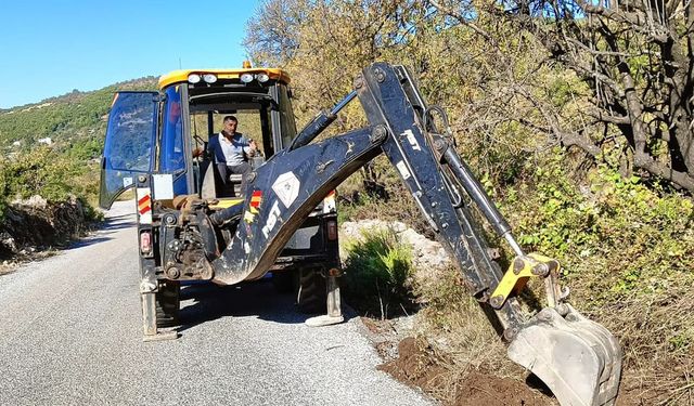 Alanya kırsalında yoğun mesai
