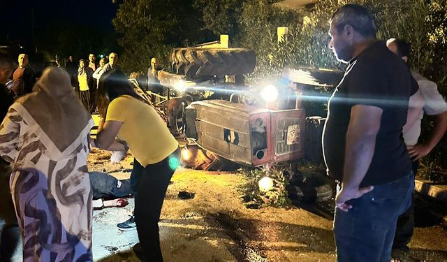 Antalya'da traktör devrildi: 1 ölü