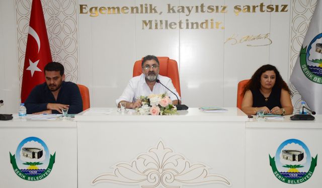 Serik Belediyesi'nde ekim meclisi