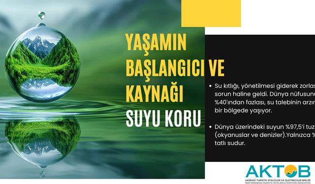 Her odada 1,5 ton su tüketilen otellere su tasarrufu projesi