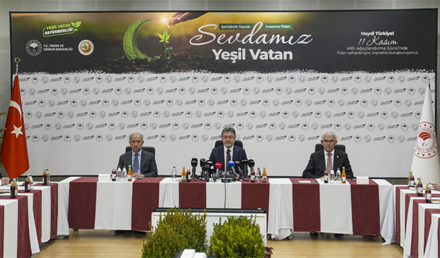 Bakan Yumaklı: 81 ilde 922 ilçede birlikte fidan dikeceğiz