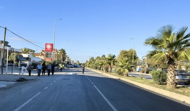 Alanya'da otomobille çarpışan motosikletli hayatını kaybetti