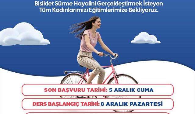 Kadınlara özel bisiklet eğitimi