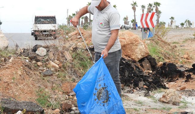 Temizlik seferberliği; 80 çuval çöp toplandı