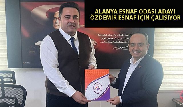 Başkan adayı Ali İhsan Özdemir esnafın sıkıntılarını iletti