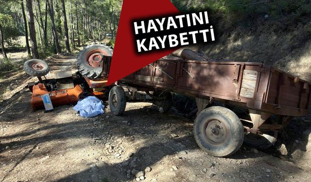 Antalya'da traktörün altında kaldı