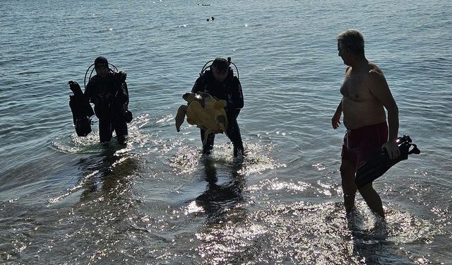 Antalya'da balık ağlarına takılı yaralı caretta caretta kurtarıldı