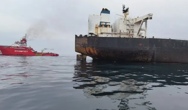 Karadeniz'de patlama yaşayan 'KAIROS'ta yangın söndürüldü