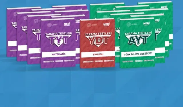 YKS tarama testi kitapları yayımlandı