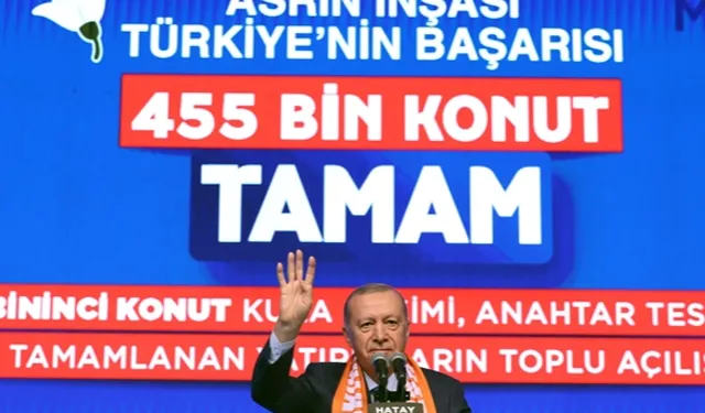 Erdoğan: 455 bininci konutu teslim ediyoruz